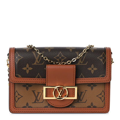 Louis Vuitton Reverse Monogram Dauphine Chain Wallet 1 of 11