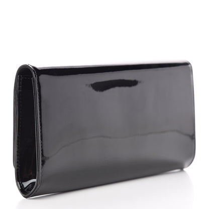 Louis Vuitton Patent Louise Clutch Black 3 of 8