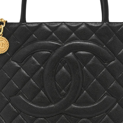 Chanel Caviar Quilted Medallion Tote Black 8 of 10
