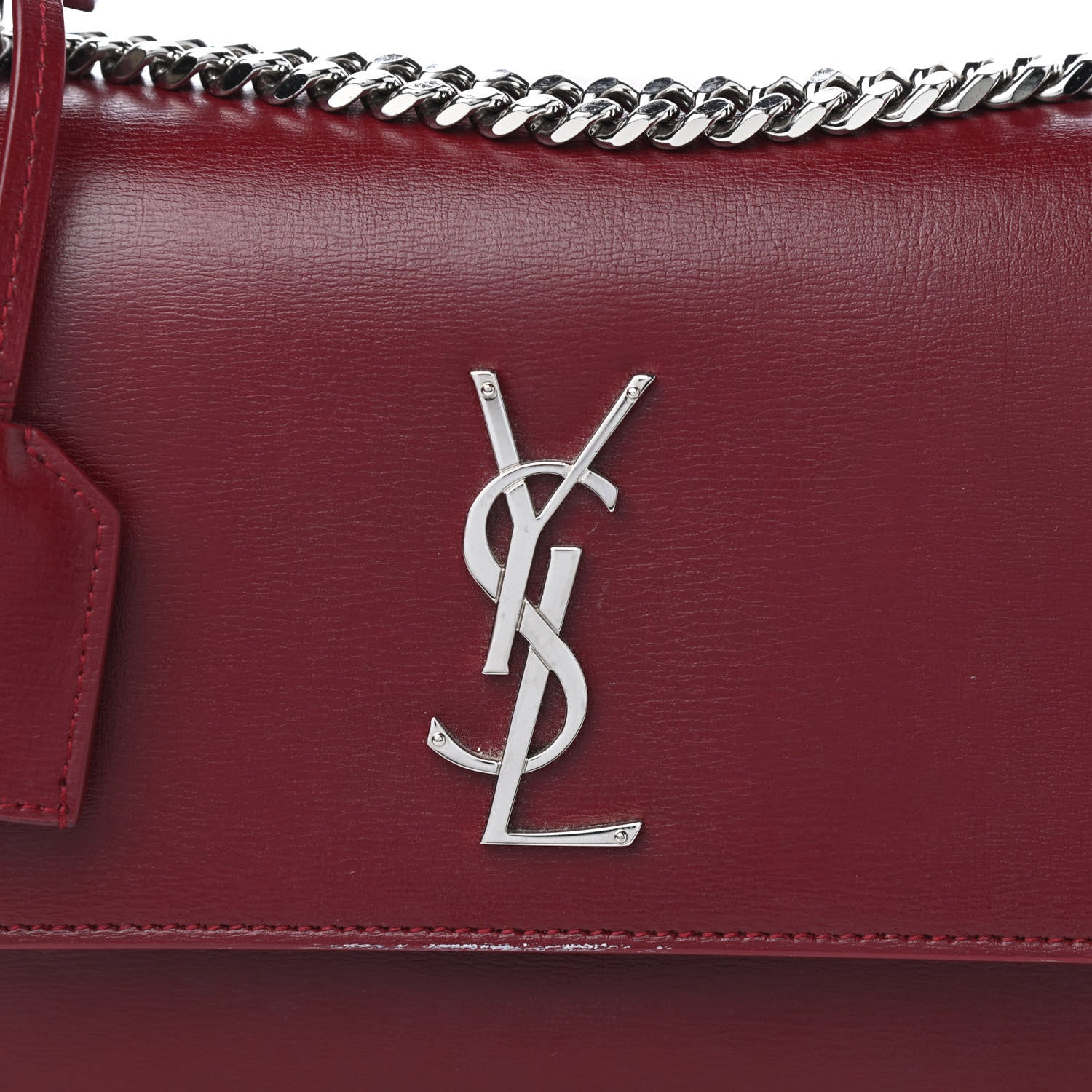 Saint Laurent Calfskin Medium Monogram Sunset Pallisandre 10 of 10