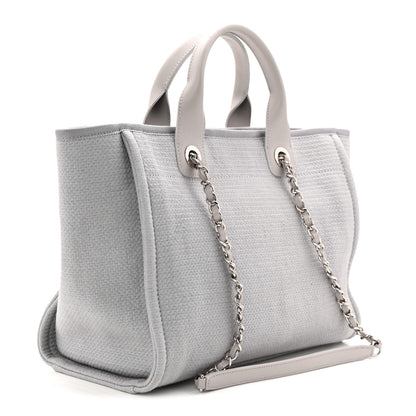 Chanel Mixed Fibers Small Deauville Tote Grey 4 of 11