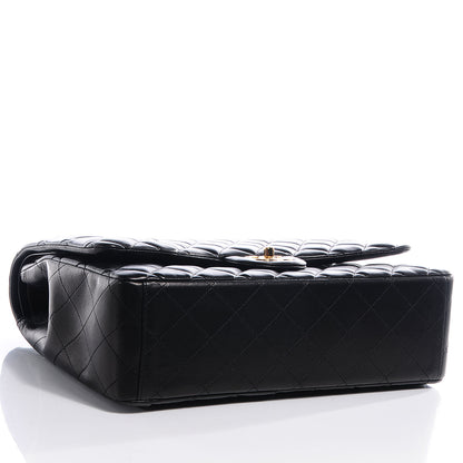 Chanel Lambskin Quilted Maxi Double Flap Black 4 of 9