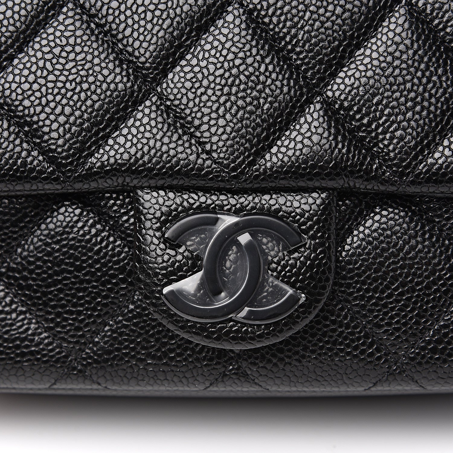 Chanel Caviar Quilted Incognito Mini Square Flap Black 7 of 9