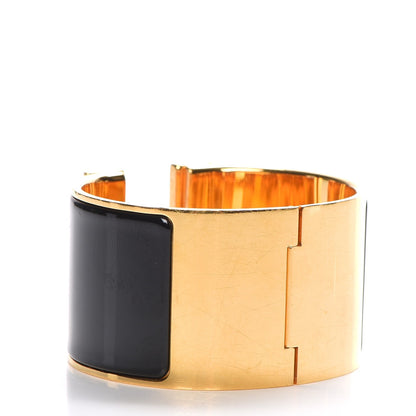 Hermes Enamel Extra Wide Clic Clac H Bracelet PM Black 8 of 10