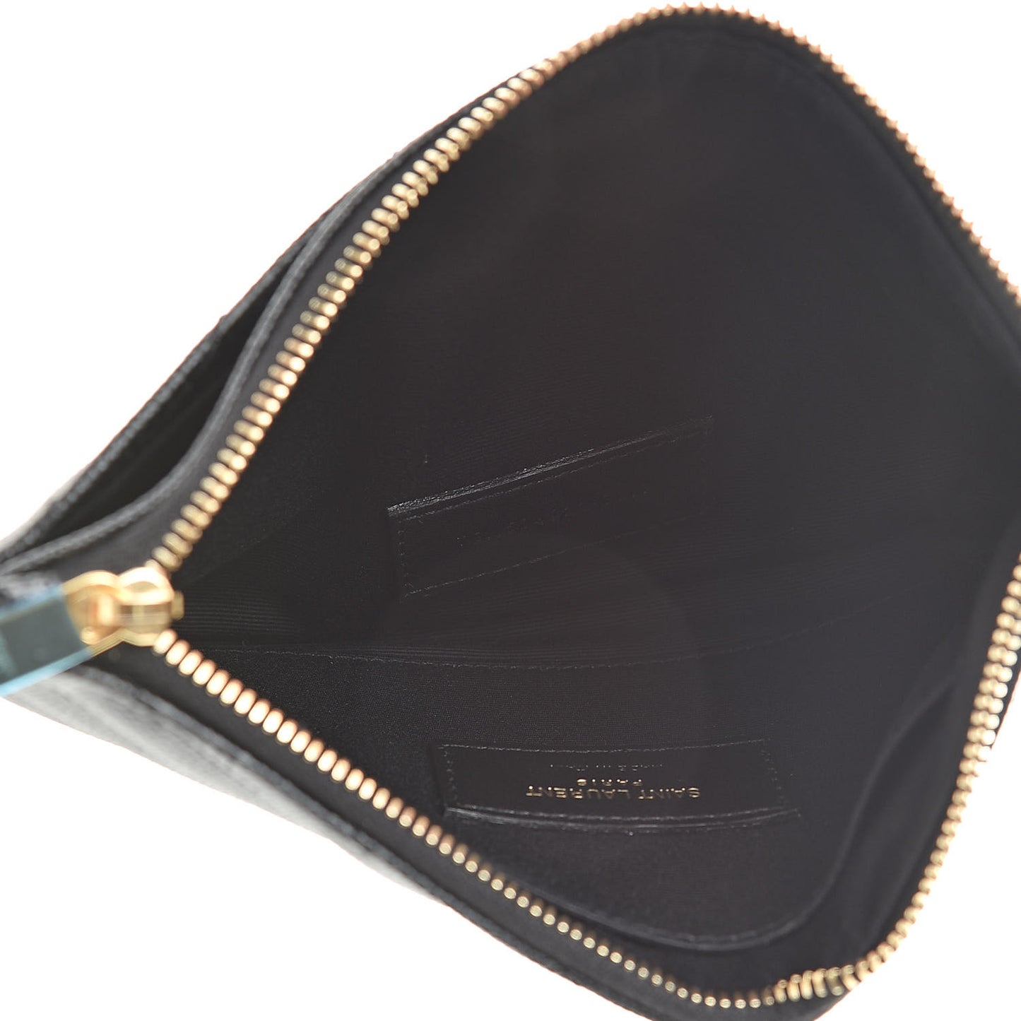 Grain De Poudre Chevron Monogram Bill Pouch Black