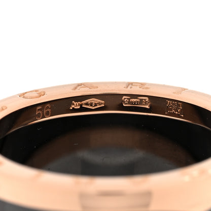 Bulgari 18K Rose Gold Black Ceramic B.Zero1 Four-Band Ring 56 7.5 4 of 6