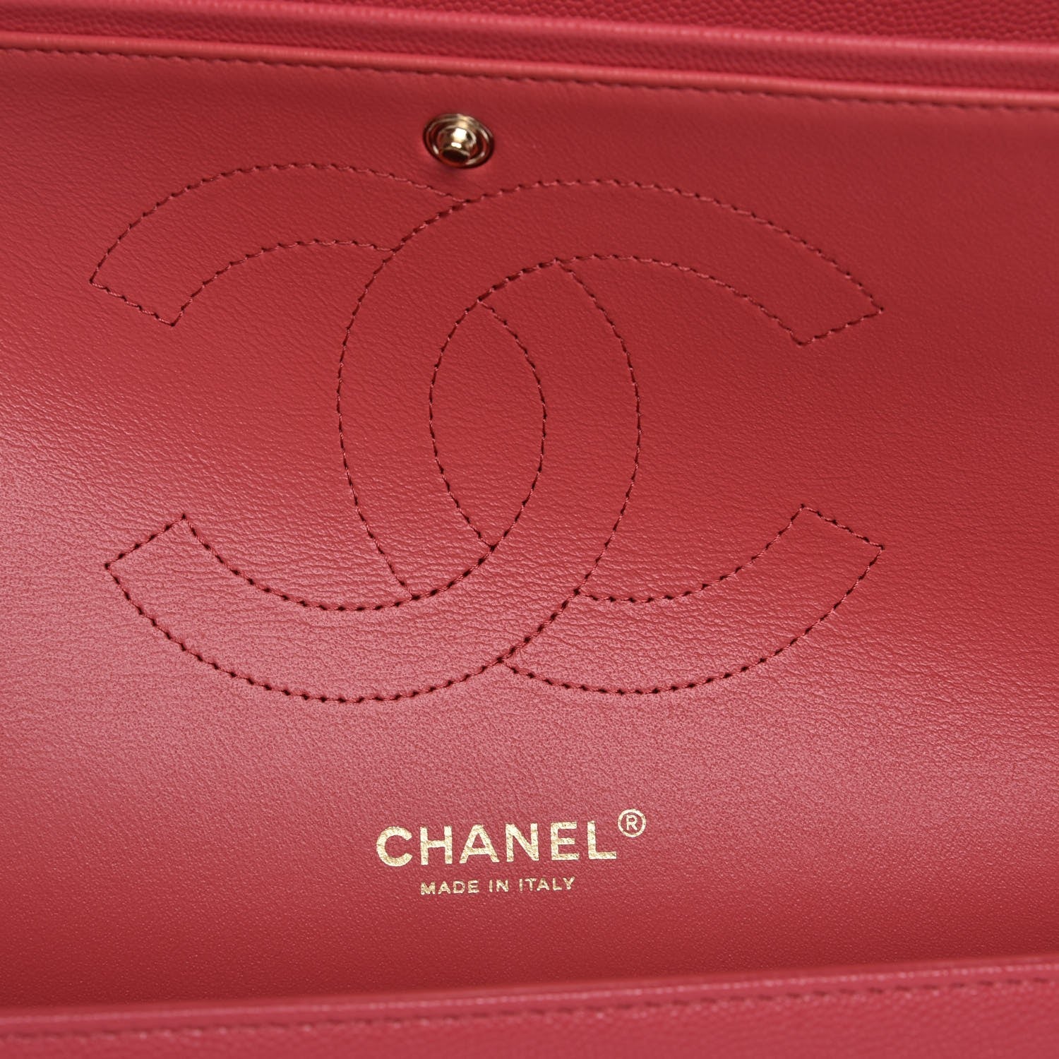 Chanel Caviar Quilted Jumbo Double Flap Dark Pink 6 of 8