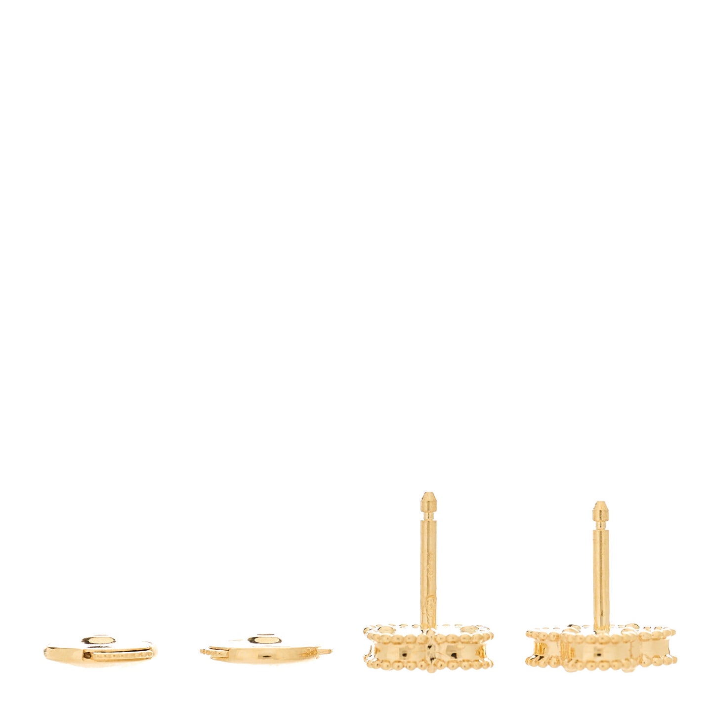 18K Yellow Gold Black Onyx Sweet Alhambra Earrings