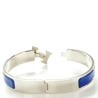 Hermes Enamel Narrow Clic Clac H Bracelet GM Bleu Royal 4 of 6