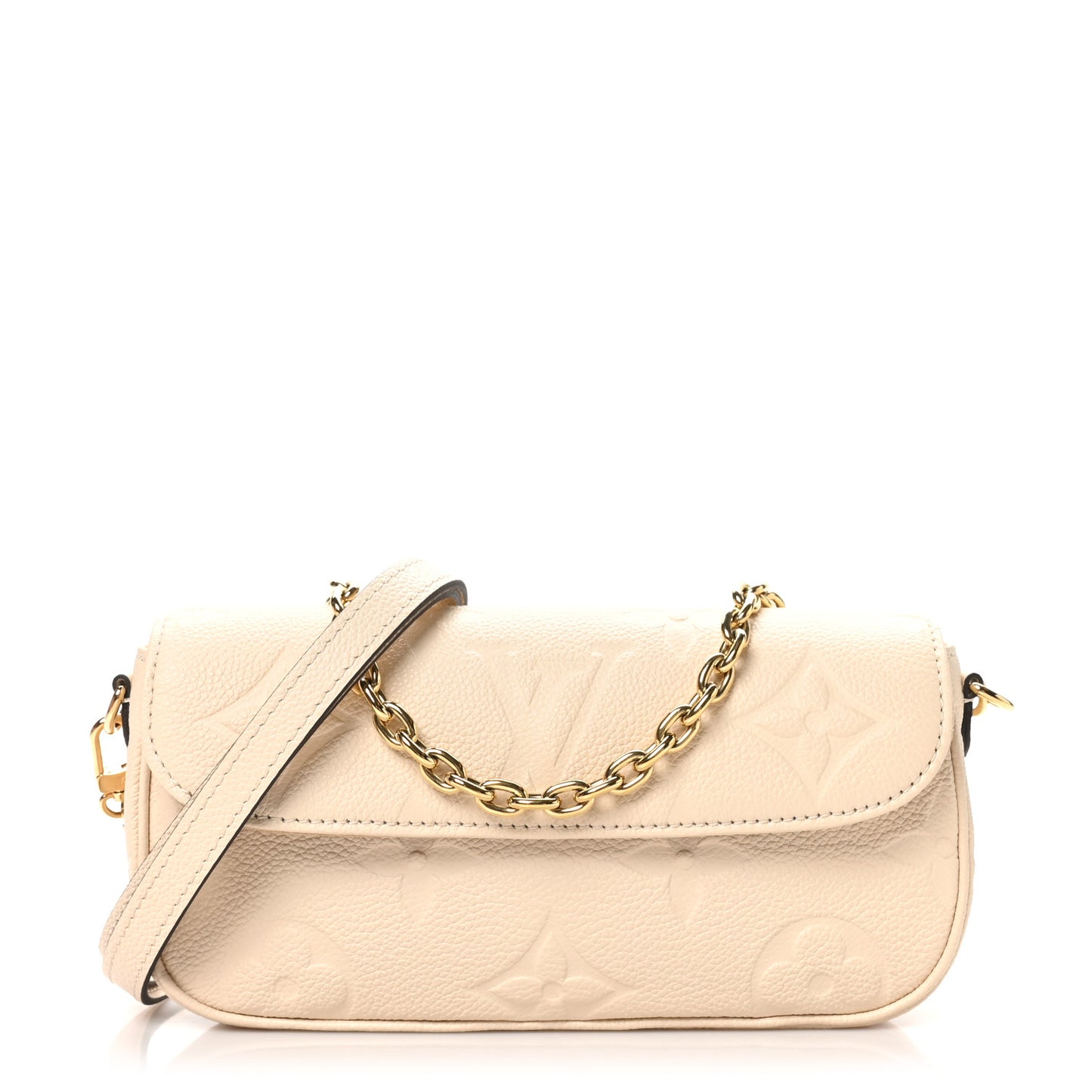 Empreinte Monogram Giant Ivy Wallet On Chain Cream