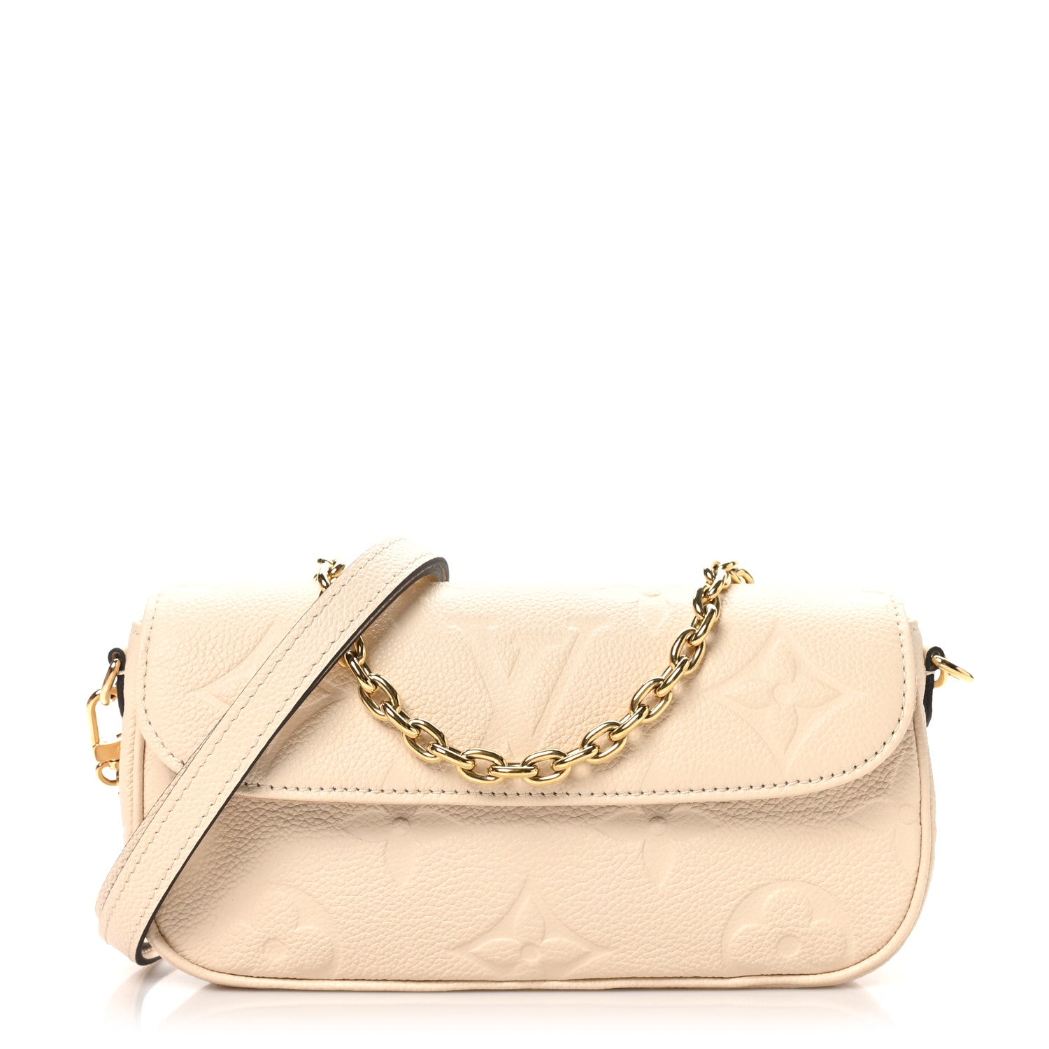 Louis Vuitton Empreinte Monogram Giant Ivy Wallet On Chain Cream 1 of 9