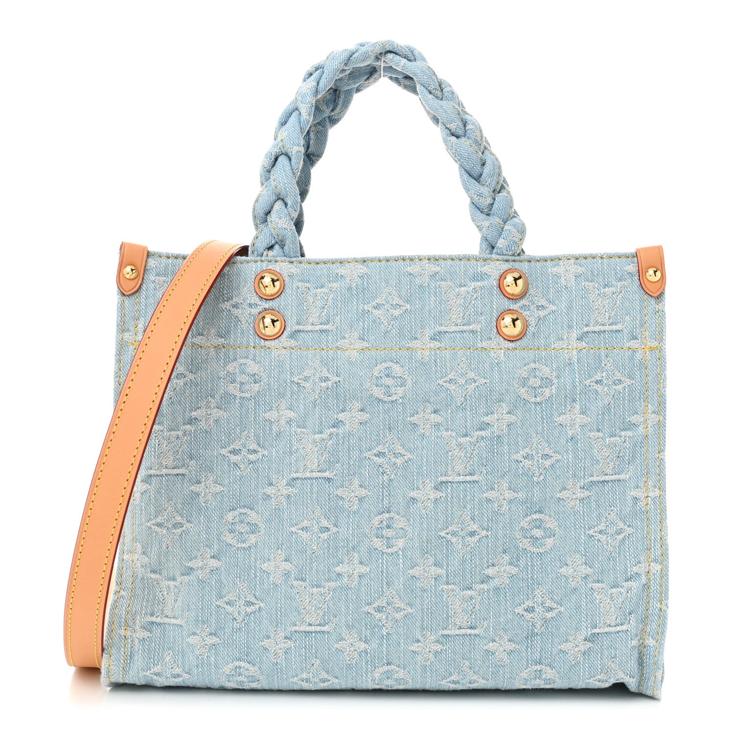 Louis Vuitton Monogram Washed Denim Let Go PM Sky Blue 1 of 9