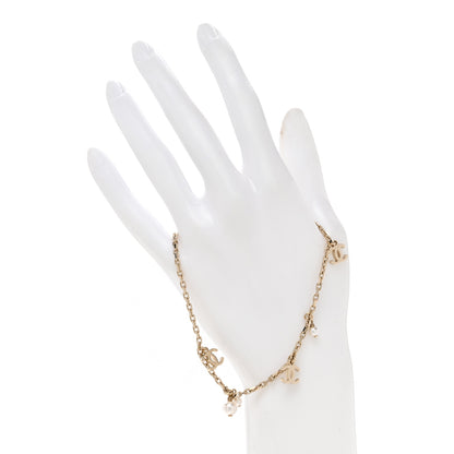 Chanel Pearl CC Chain Anklet Gold 2 of 4