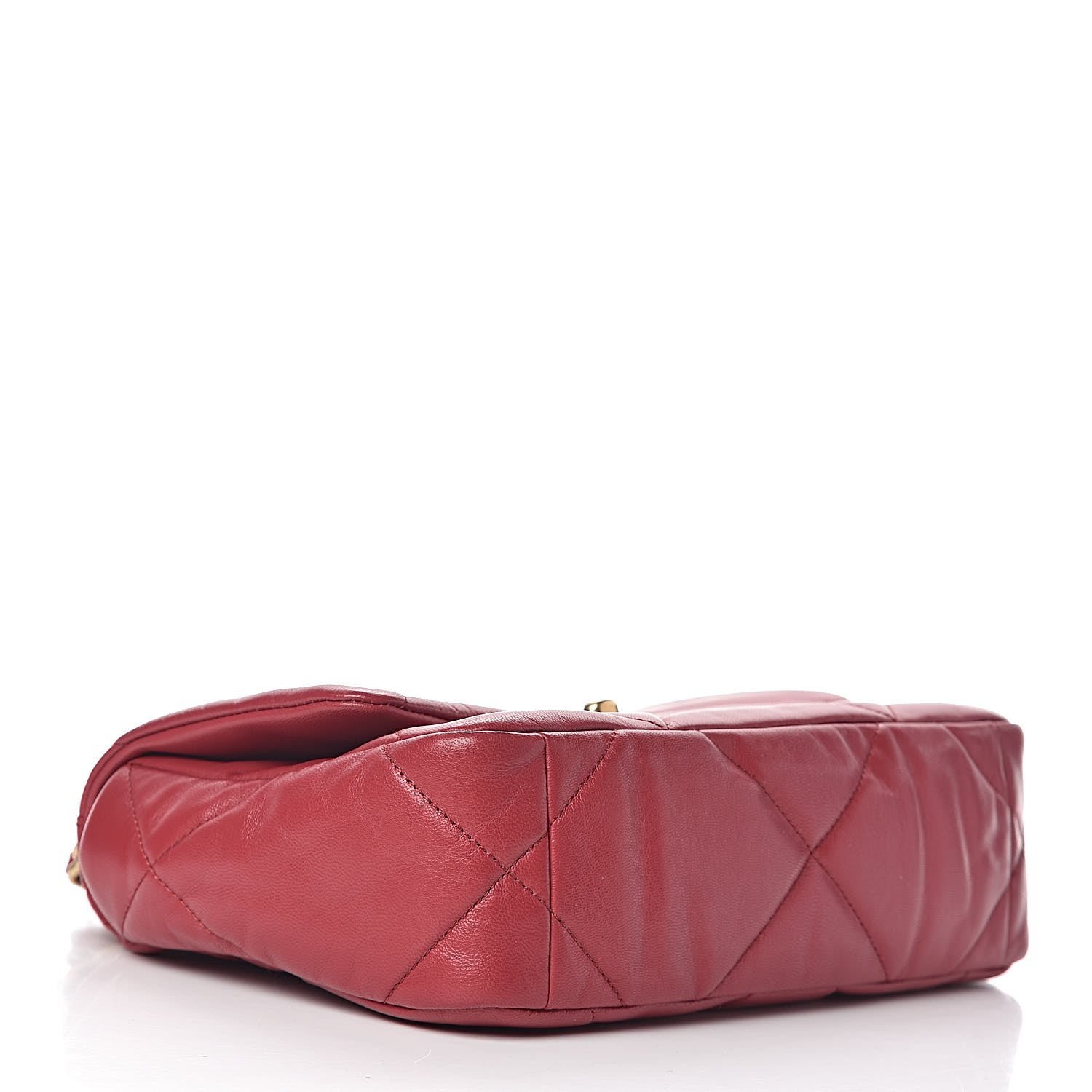Chanel Lambskin Quilted Medium 19 Flap Red 4 of 11