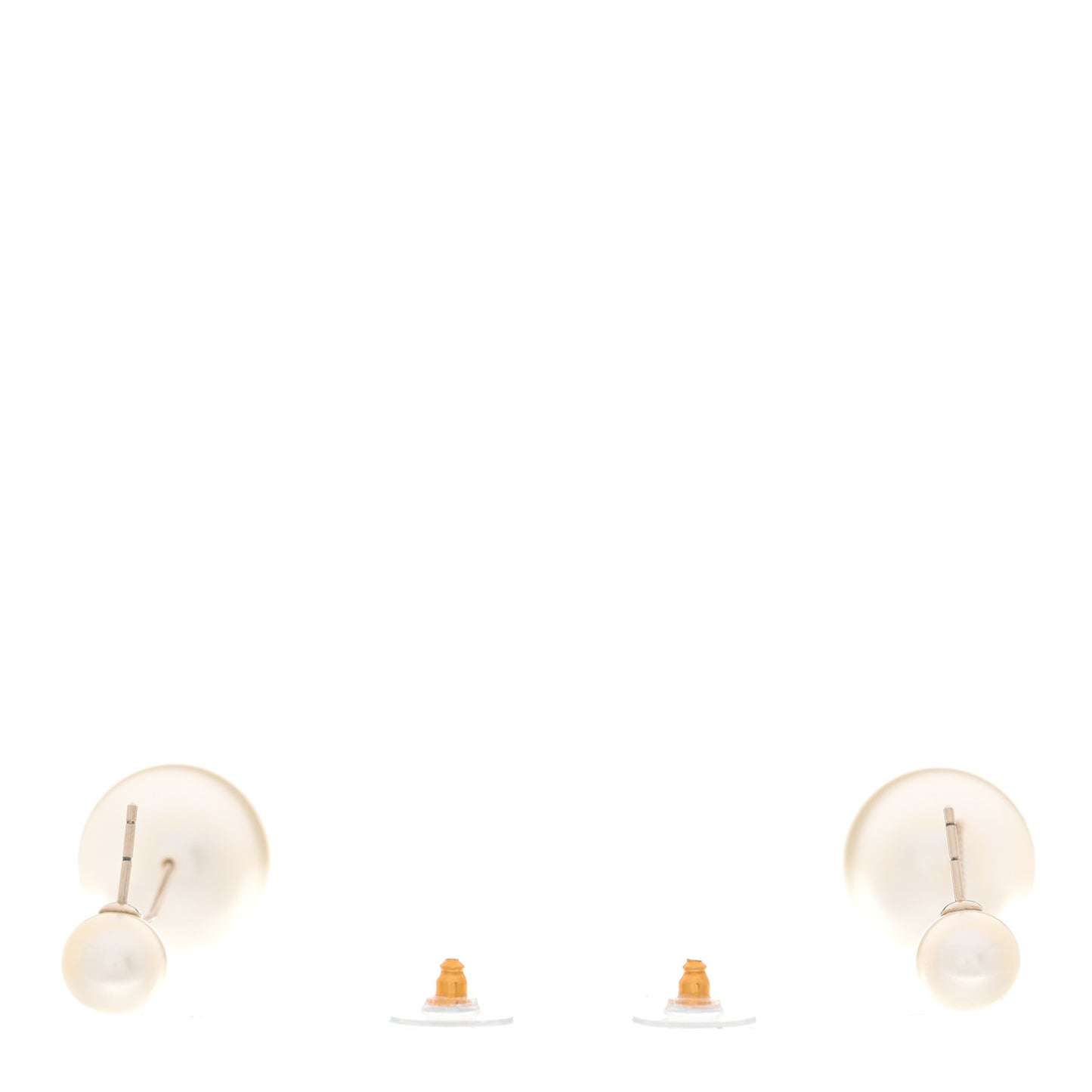 Pearl CC Drop Earrings Gold