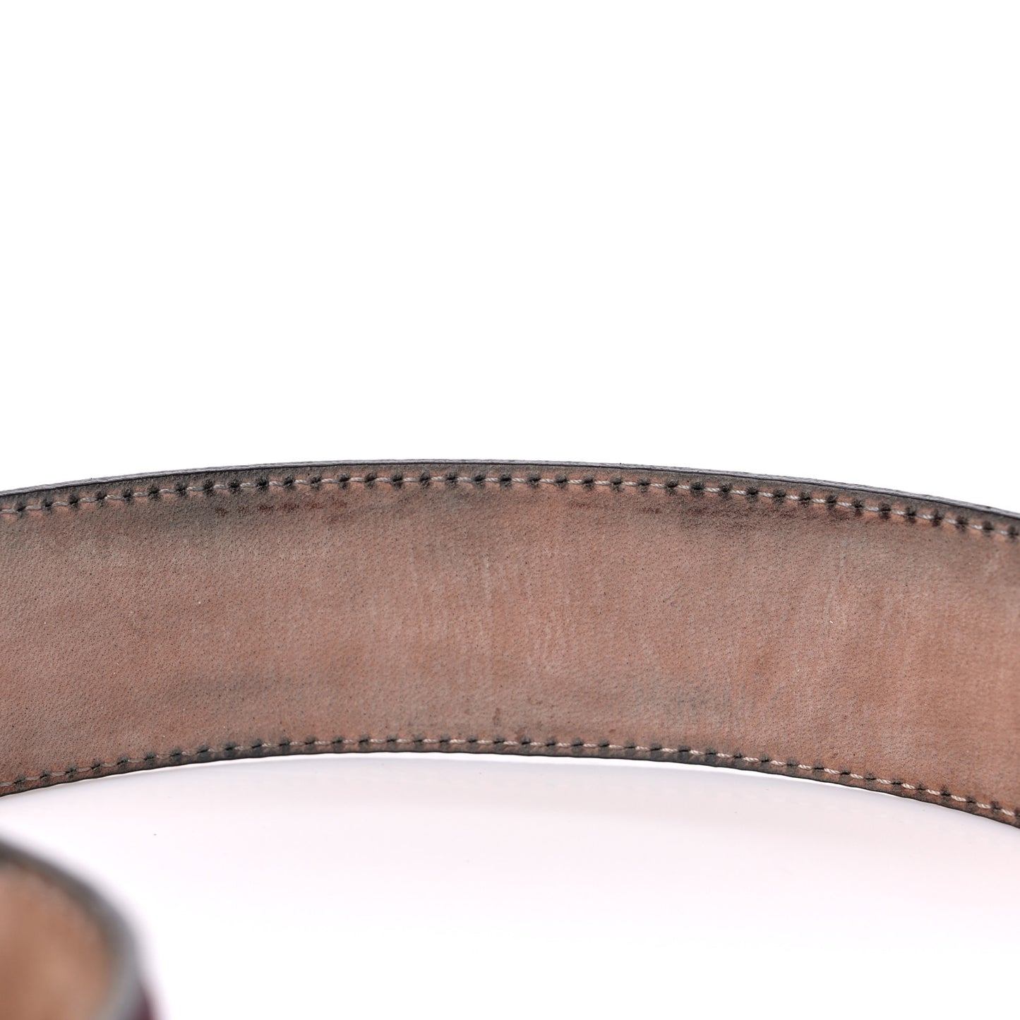 Guccissima Interlocking G Belt 100 40 Dark Red