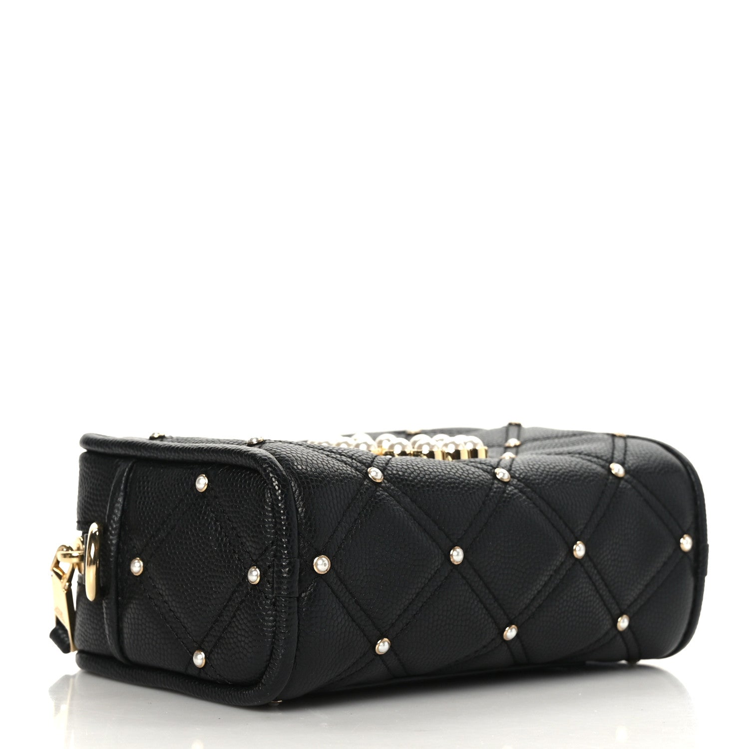 Marc Jacobs Calfskin Quilted Pearl The Softshot 17 Crossbody Black 4 of 8
