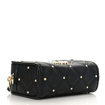 Marc Jacobs Calfskin Quilted Pearl The Softshot 17 Crossbody Black 4 of 8