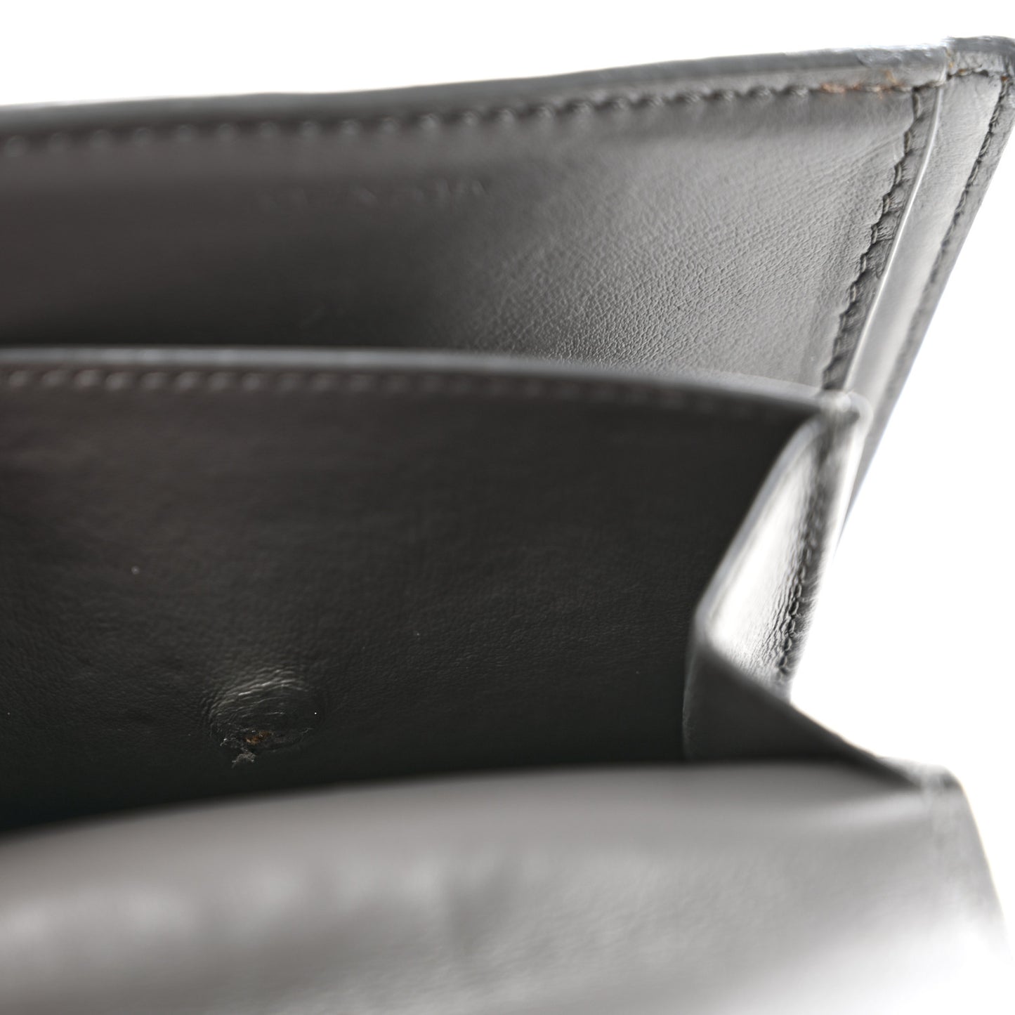 Grained Calfskin Medium Multifunction Strap Wallet Grey Vintage Pink