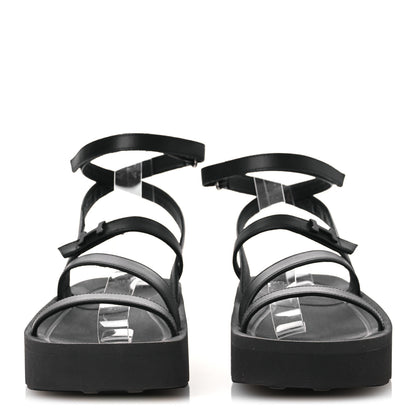 Hermes Nappa Liberte Sandals 38 Black 3 of 13