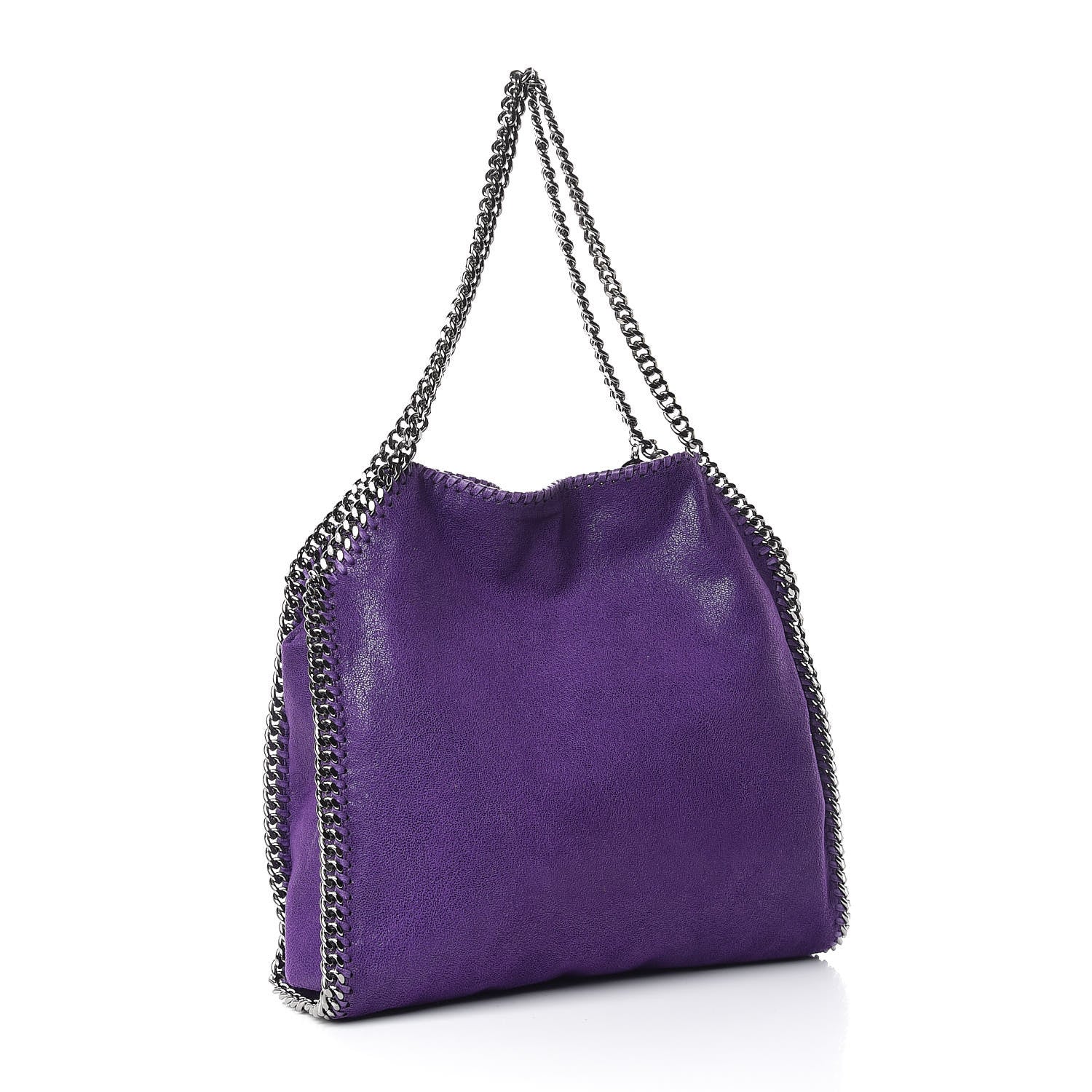 Stella McCartney Shaggy Deer Small Falabella Tote Purple 3 of 9