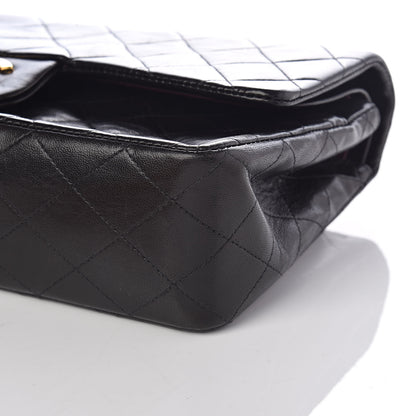 Chanel Lambskin Quilted Medium Double Flap Black 11 of 11
