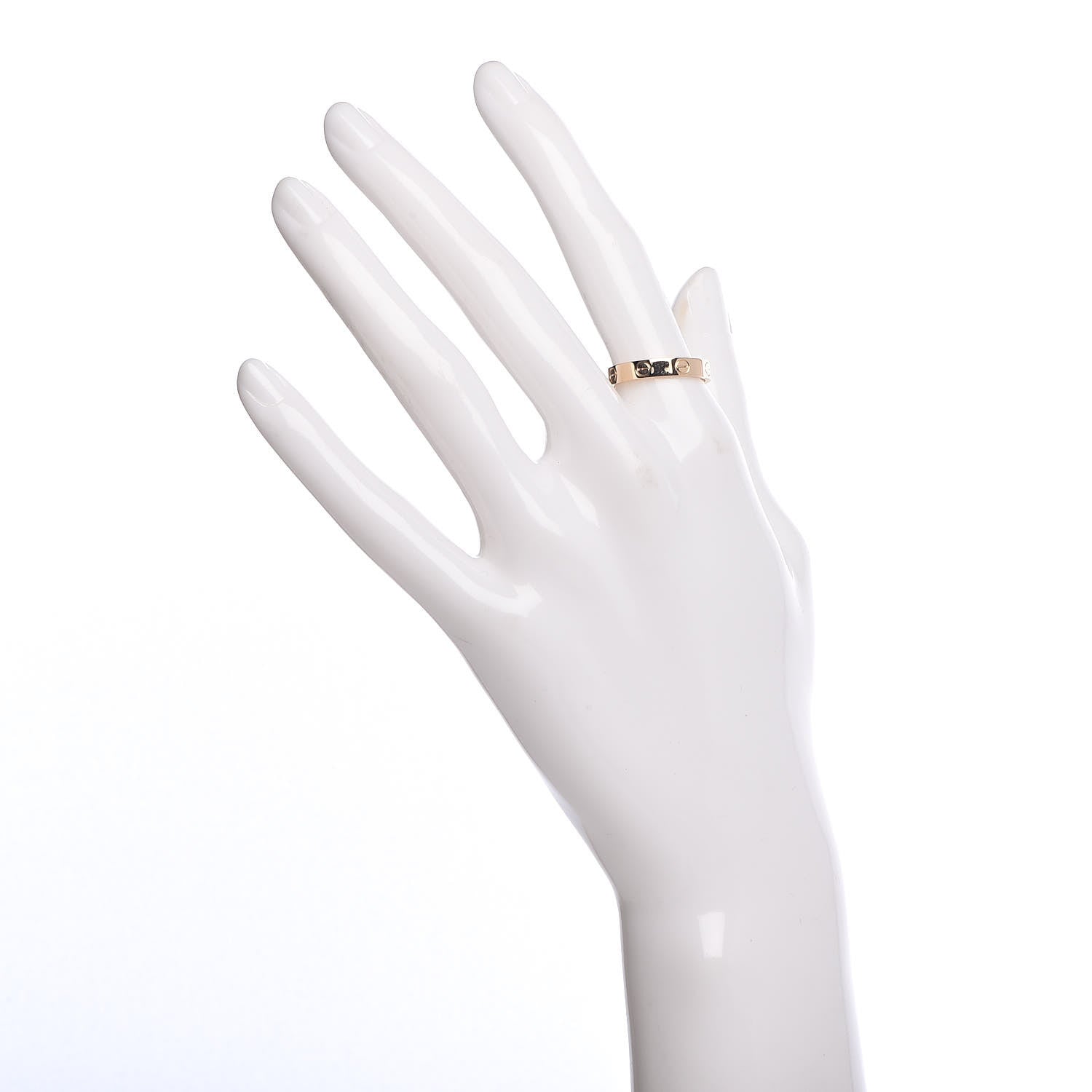 Cartier 18K Yellow Gold 3.5mm LOVE Wedding Band Ring 53 6.25 2 of 5