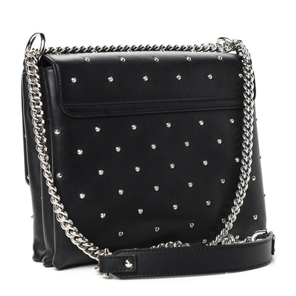 Alexander McQueen Goatskin Studded Twin Skull Crossbody Black 3 of 11