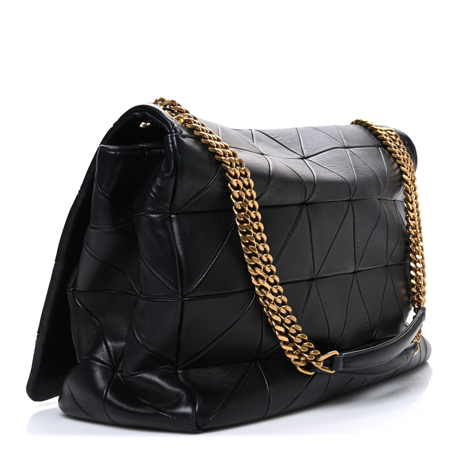 Saint Laurent Lambskin Matelasse Monogram Oversized Jamie Black 3 of 10