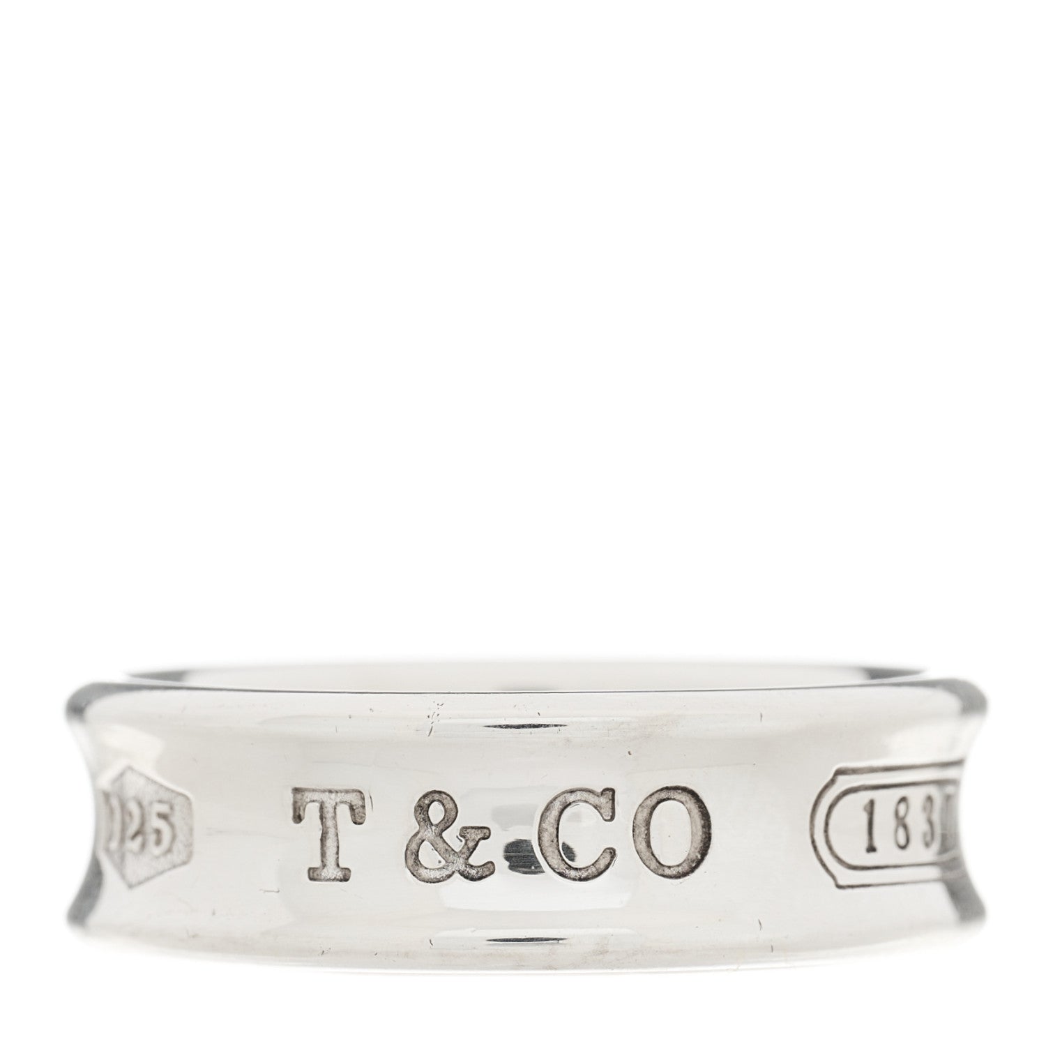 Tiffany Sterling Silver 1837 Band Ring 59 8.75 1 of 6