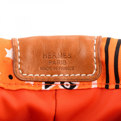 Hermes Barenia Silk Eperons d'Or Fourbi 20 PM Pouch Orange Fauve 6 of 7