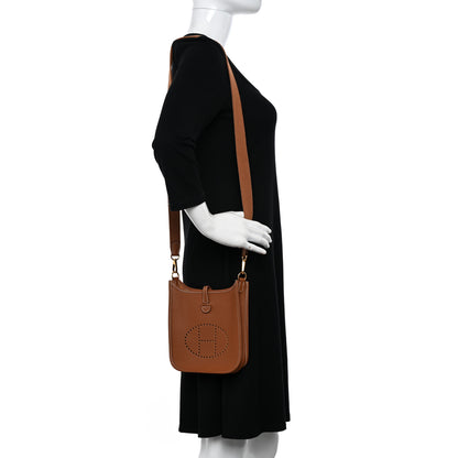 Hermes Taurillon Clemence Evelyne TPM Gold 2 of 12