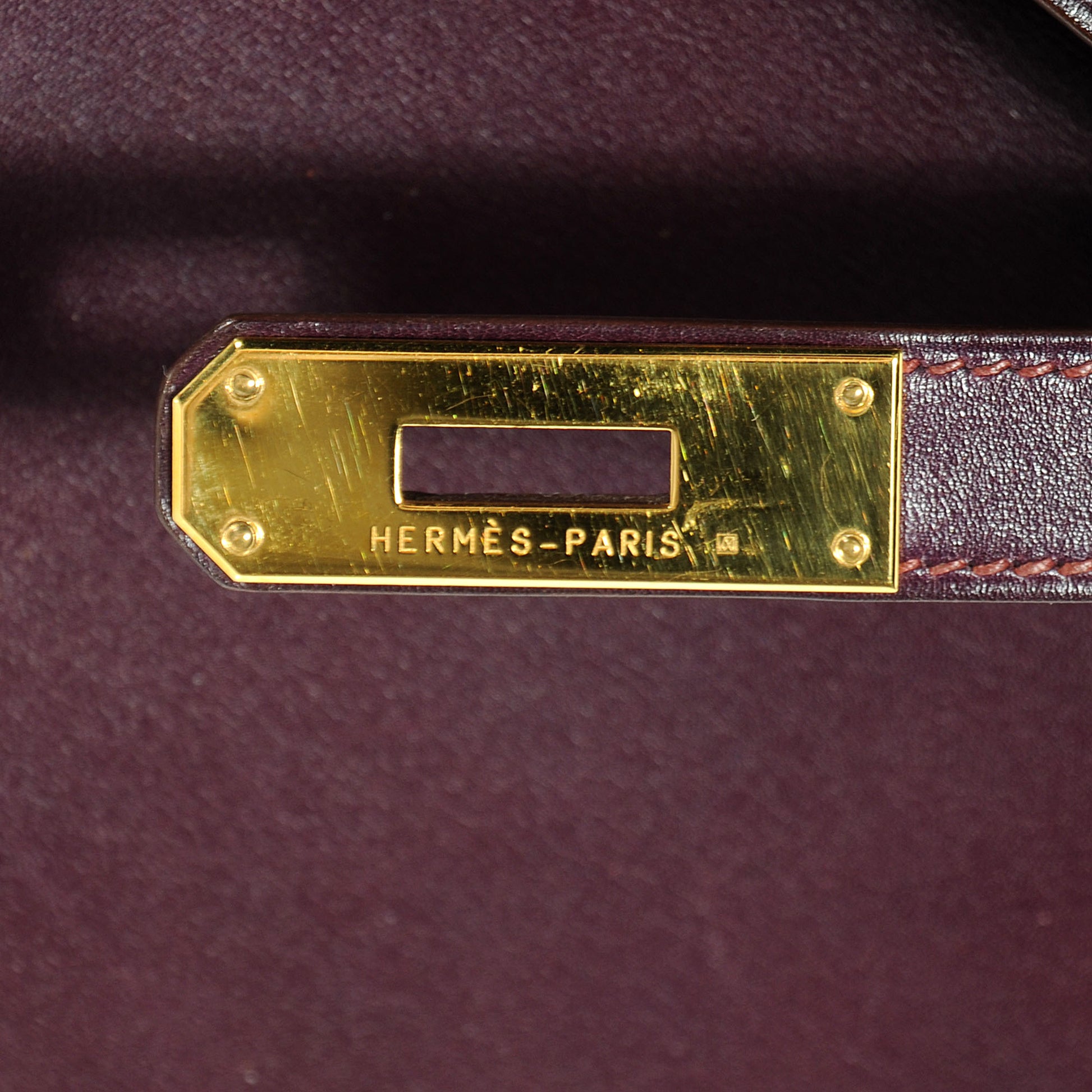 Hermes Box Kelly Sellier 32 Quetsche 6 of 9