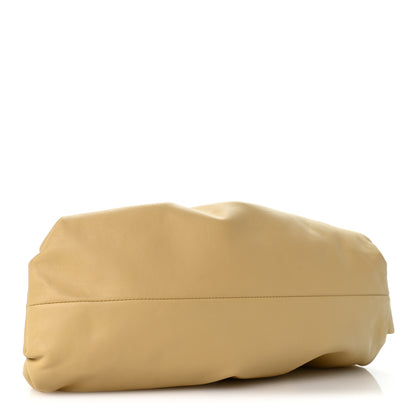Bottega Veneta Smooth Butter Calf The Pouch Oversized Clutch Tapioca 4 of 12