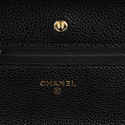 Chanel Caviar Quilted Wallet On Chain WOC Black 6 of 8