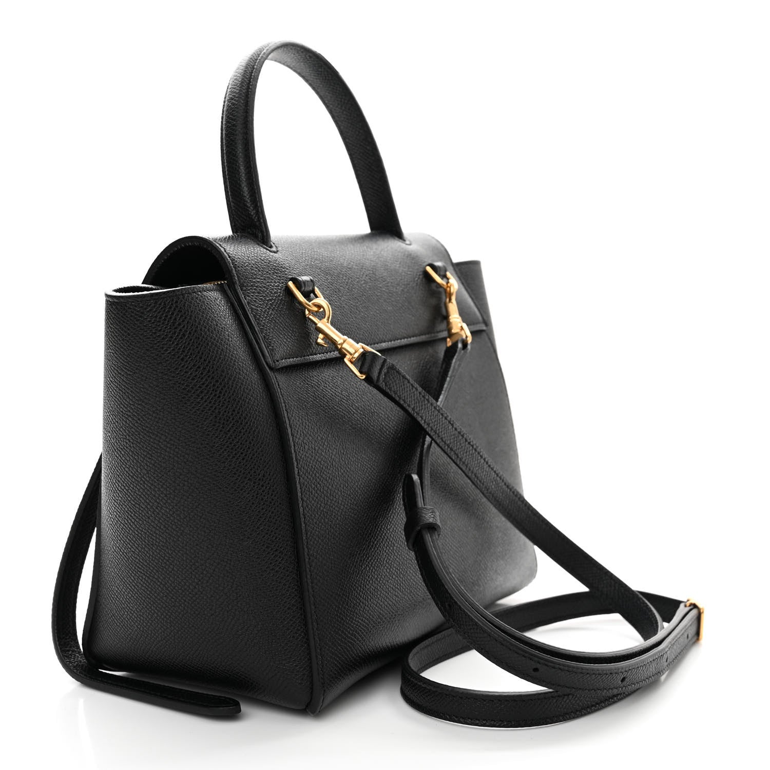 Celine Grained Calfskin Nano Belt Bag Black 3 of 14