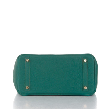 Hermes Togo Birkin 30 Malachite 7 of 23