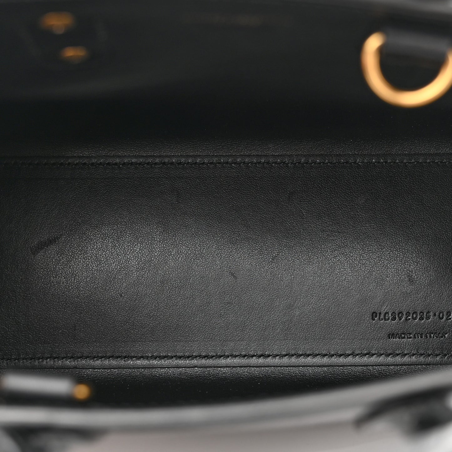 Calfskin Crocodile Embossed Nano Sac De Jour Black