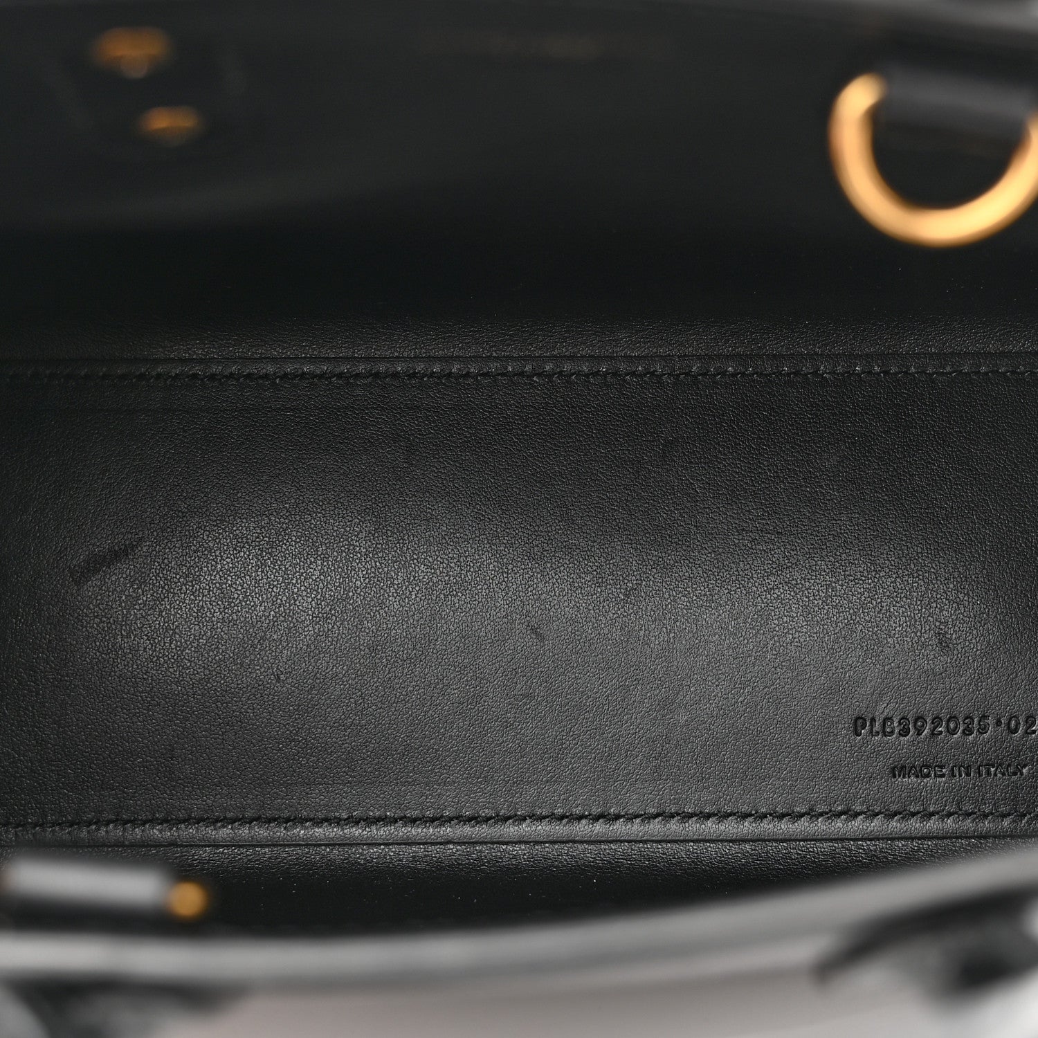 Saint Laurent Calfskin Crocodile Embossed Nano Sac De Jour Black 5 of 11
