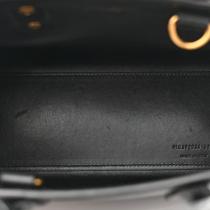 Saint Laurent Calfskin Crocodile Embossed Nano Sac De Jour Black 5 of 11