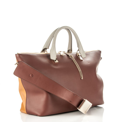 Chloe Smooth Calfskin Large Baylee Tote Yummy Cookie 3 of 7