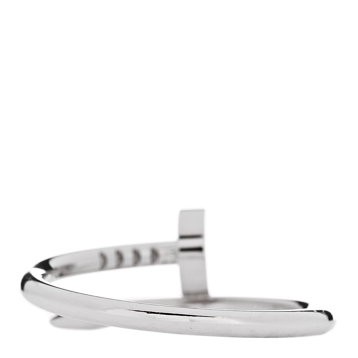 Cartier 18K White Gold Small Juste Un Clou Ring 53 6.25 3 of 6