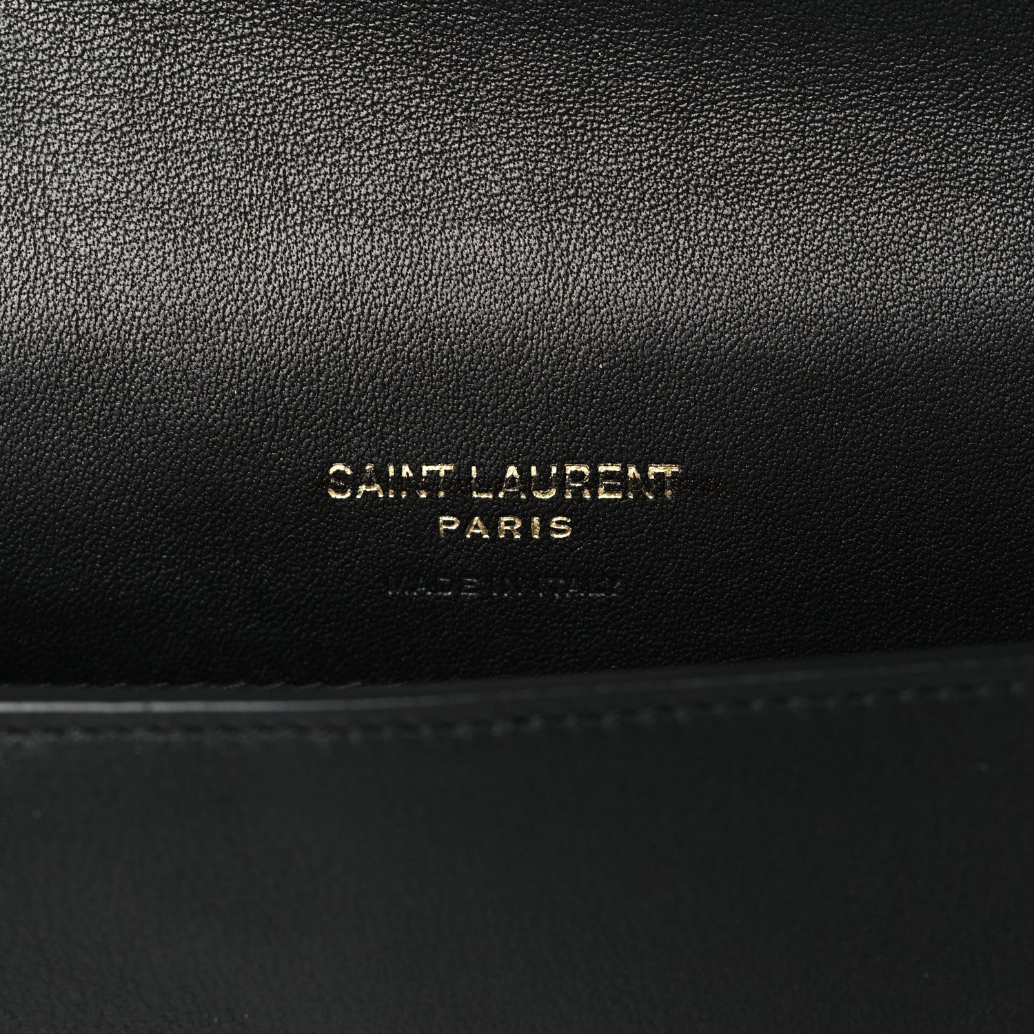 Saint Laurent Canvas Striped Phone Holder Crossbody Beige Black 6 of 10