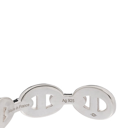 Hermes Sterling Silver MM Chaine d'Ancre Enchainee Cuff Bracelet SH 5 of 6