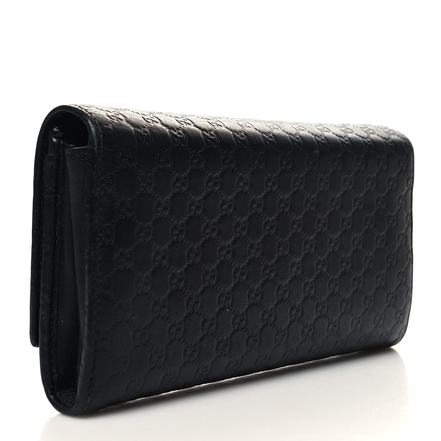Gucci Microguccissima Bow Continental Wallet Black 3 of 11