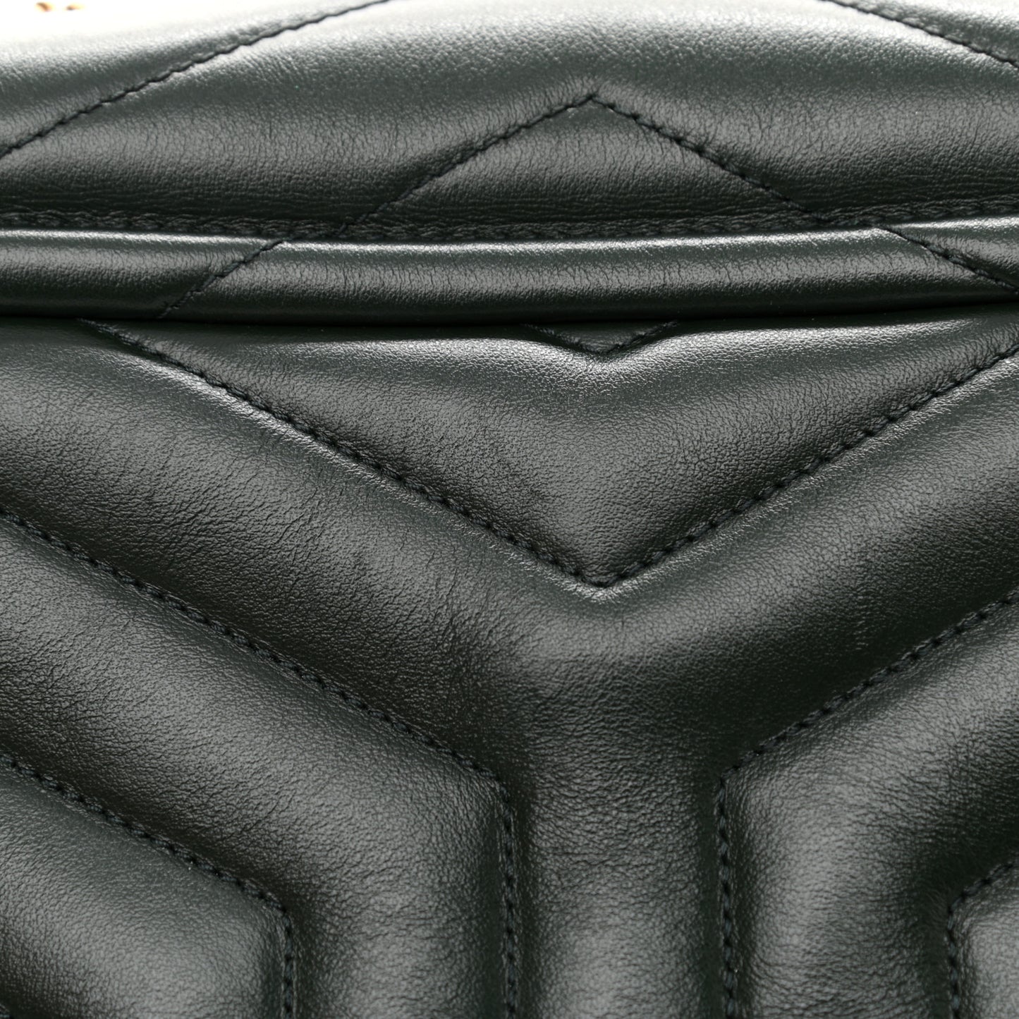 Calfskin Y Quilted Monogram Small Loulou Chain Satchel Olive