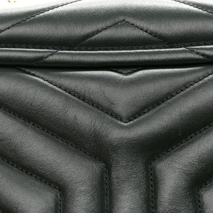 Saint Laurent Calfskin Y Quilted Monogram Small Loulou Chain Satchel Olive 12 of 12