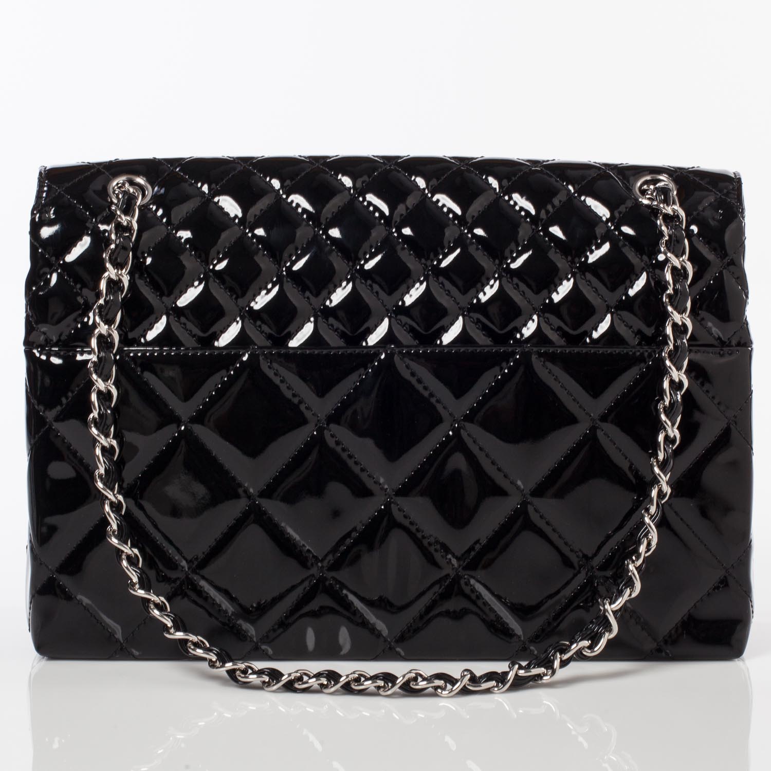 Chanel Vinyl Quilted In the Business Flap Bag Black 4 of 11