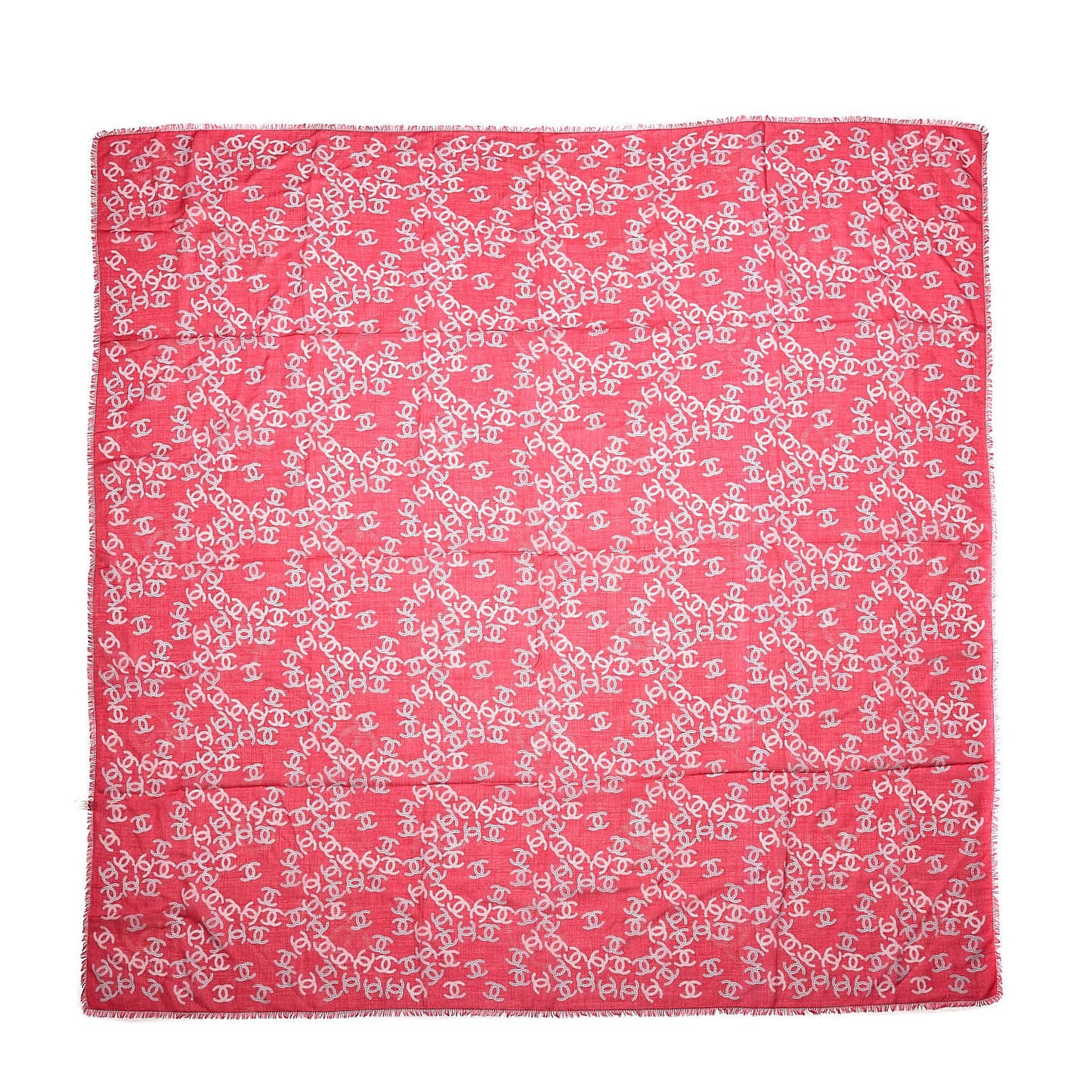 Cashmere CC Logo Scarf Red