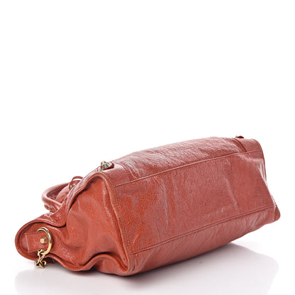 Balenciaga Agneau Giant 12 Gold Hardware City Rouge Ambre 4 of 10